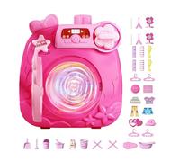 Play Laundry Set for Kids | Portable Doll House Furniture Washing Machine | Miniature Accessories, Washer Laundry Toy Set, Kids Washer and Dryer for Birthday Christmas