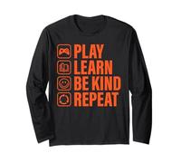 Play Learn Be Kind Repeat Unity Day Orange Kindness Kids Boy Long Sleeve T-Shirt
