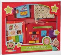 Play & Learn Bundle, 3-in-1 Activity Set with Magnetic Reward Chart, Story-Telling Card Puzzle, Fabric Busy Board, Ages 3+