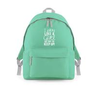 Play Like a Girl So Keep Up Backpack Rucksack 18L Bag - 42 x 31 x 21cm
