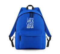 Play Like a Girl So Keep Up Backpack Rucksack 18L Bag - 42 x 31 x 21cm