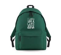 Play Like a Girl So Keep Up Backpack Rucksack 18L Bag - 42 x 31 x 21cm