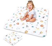 Play Mat for Baby Cotton Playmat Foldable Large - Soft Padded Floor Rug for Kids and Babies Washable Portable mat for Nursery Oeko-Tex certified