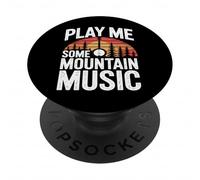 Play Me Some Mountain Music Rustic Banjo Jam Session PopSockets Adhesive PopGrip