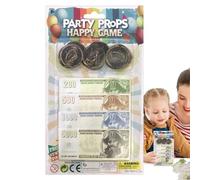 Play Money - Banknote Toy - Children's Role Play Accessories for School Home Lessons Classroom Birthday Travel Photography Home
