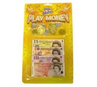 Play Money Sterling Pounds Coins & Notes (T09378)