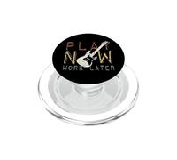 Play Now Work Later - Practice Electric Guitar Music PopSockets PopGrip for MagSafe