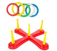 Play Out Ring Throw Game Bright with 5 Rings