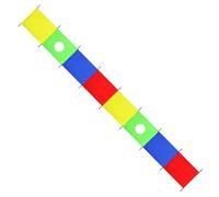 Play Parachute - Outdoor Activity Game, Foldable Rectangular Training Equipment, Lightweight Durable Fabric with Easy Grip Handles | Educational Fitness Toy for Children Team Building Field Activities