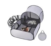 Play Pen for Cats | Kitten Playpen Cat Tent Tunnel | Foldable Enclosure Exercise Playground Tunnel, Interactive Toys for Kitten Puppy Indoor Outdoor Games