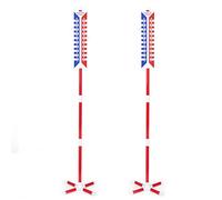 Play Platoon Cornhole Scoreboard Vertical Score Keeper 2 Pack Board & Accessories 4 Magnets, 4 Clothes Pin, PVC Tower Stand & Carry Bag Holder for Professional Corn Hole Bag Tournament