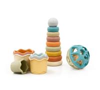 Play Project Baby Stacking Rings Cup and Ball Set | Eco Friendly Bio Plastic Early Development & Activity Baby Toys
