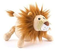 PLAY Safari Toy Lion Dog Toy - Durable Plush Dog Toy - Eco-Friendly, Machine Washable, Large Squeaker