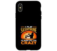 Play Saxophone Funny Saxophonist Saying Music Jazz Case for iPhone X/XS