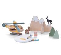 Play Set Elisoccorso Dolomiti | Trudi by Sevi | Wooden Toys for Children from Three Years | 29 x 11.5 x 19 cm | Sevi Nature | Model 87863