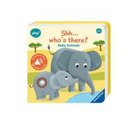 Ravensburger Play+ Infant & Toddler - Shhh…Who's there? Baby Animals My First Seek and Find Sound Book : Search and find