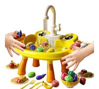 Play Sink for Children - Realistic Electric Learning Sink for Role Play | Children's Sink with Realistic Flowing Water - for Preschool Girls Indoors at Home Living Room Ga