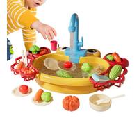 Play Sink - Kitchen Playset,Kitchen Pretend Play Set - for Boys Preschoolers Backyard Patio Beach Camping Daycare Home Bathroom Playroom Holiday Birthday