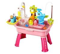 Play Sink With Running Water - Electric Water Table Toy Set
