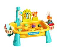 Play Sink With Running Water Interactive Sensory Washing Dish Toy