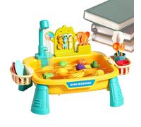 Play Sink With Running Water Interactive Sensory Washing Dish Toy