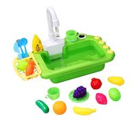Play Sink With Running Water - Kitchen Toys Upgraded Electric Faucet, Automatic Water Cycle System Play House Pretend | Floating Sink Toy For Children, Wåter Toys For Kids Aged 3