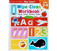 Play Smart Wipe-Clean Workbook: Ages 2-4: Tracing, Letters, Numbers, Shapes