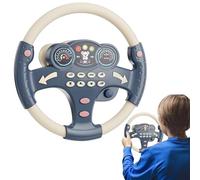 Play Steering Wheel - Interactive Pretend Drive Toy Realistic, Fake Steering Wheel With Buttons For Kids | Fun Stroller Attachment Learning Tool, Educational Traffic Knowledge Development, Role Play D
