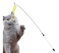 Play Stick For Cats - 80cm Realistic Interactive Toy - Teaser With Vivid Colors - For Enrichment Of The Home Environment Inside Movement Playtime Daily Binding Routine Free