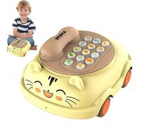 Play Telephone | Funny Educational with Music - Cartoon Animal Telephone Learning Toys | for Entertainment Education Boys Girls Home Indoor Kindergarten Daily