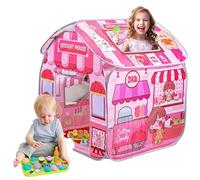Play Tent for Kids, Pop-Up Toddler Playhouse with Door Flip & Top Opening, Trick or Treat Non-Shrink Fade Resistant Foldable Tent for Girls and Boys Gift, Dessert Room