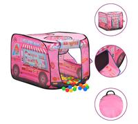 Play Tent Pink 70x112x70cm 170T Polyester Kids Ball Pit 250 Balls Carry Bag Fun