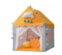 Play tents 120 * 80 * 70CM Children Play Tent Indoor Outdoor Playhouse Folding Decor Toy(Yellow)
