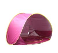 Play tents Large Foldable Kids Beach Play Tent with Water Pool Easy Setup Portable For Outdoor(Pink)