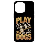 Play The Banjo And Pet Dogs Funny Music Dog Case for iPhone 14 Pro Max