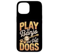 Play The Banjo And Pet Dogs Funny Music Dog Case for iPhone 15