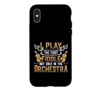 Play The First Fiddle Orchestra Violin Player Case for iPhone X/XS