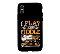 Play The First Fiddle Orchestra Violin Player Case for iPhone X/XS