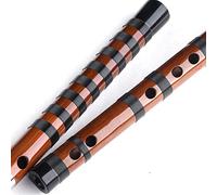 Play The Flute Beginner Adult Zero Basic Ancient Flute Bamboo Flute Instrument (Color : Two-Section F) (Two)