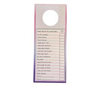 Play the Mom Card - dry-erase door hanger chore list - Pack of 4