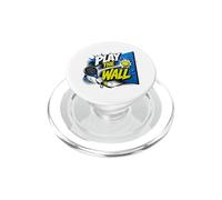 Play The Wall - Funny Padel Pun - Padel Tennis PopSockets PopGrip for MagSafe