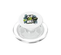 Play The Wall - Funny Padel Pun Padel Tennis PopSockets PopGrip for MagSafe