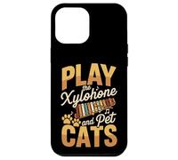 Play The Xylophone And Pet Cats Cute Music Case for iPhone 12 Pro Max