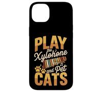 Play The Xylophone And Pet Cats Cute Music Case for iPhone 14 Plus
