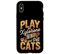 Play The Xylophone And Pet Cats Cute Music Case for iPhone X/XS
