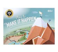 Play to Make it Happen - Achieve Goals Board Game - Life Changing Self-Help Gift for Men, Women, Teens - Planner for Life, Health, Gratitude - Cards for Personal Growth & Well-being
