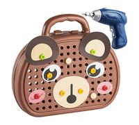 Play Toolbox for Kids | Educational Construction Toys with Electric Drill,Preschool Engineering Construction Toy for Boys Girls Young Children