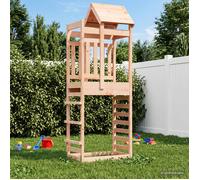 Play Tower Brown 85 x 52.5 x 238 cm Solid Douglas Wood Outdoor Kids Playset Set