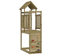 Play Tower Brown Outdoor Playground Modern Set Equipment Children's Fun vidaXL