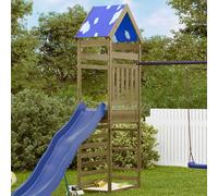 Play Tower Brown Solid Impregnated Wood Outdoor 52.5x85x265 cm Modern PlaysetXL